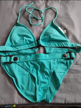 Sand N Sun Turquoise Women's Two-Piece Bikini Swim Set